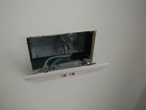 gap between flush metal box and repaired plaster|socket back box gap filler.